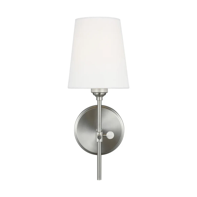 Baker Bathroom Vanity Light in Brushed Nickel
