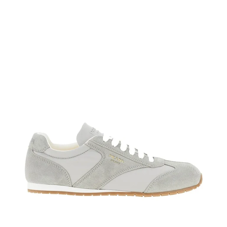PRADA Suede and fabric Sneakers Male 9