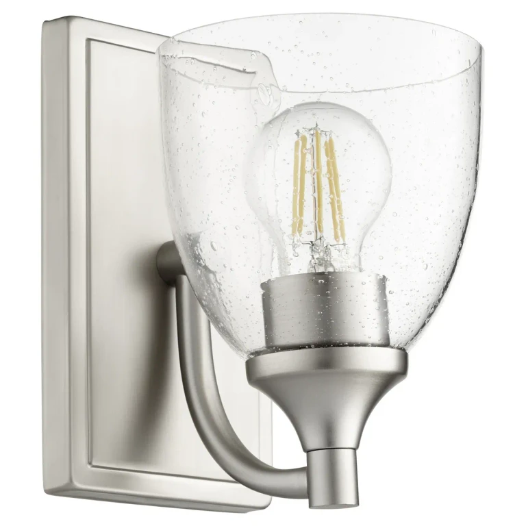 Quorum Enclave 8" Wall Sconce in Satin Nickel with