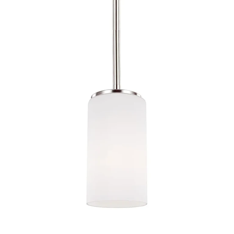 Brushed Nickel One Light Mini-Pendant from the Alturas Collection