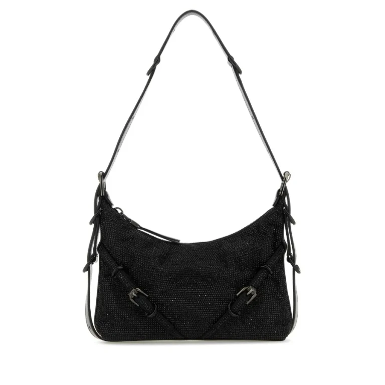 Givenchy Black Fabric Mini Voyou Shoulder Bag