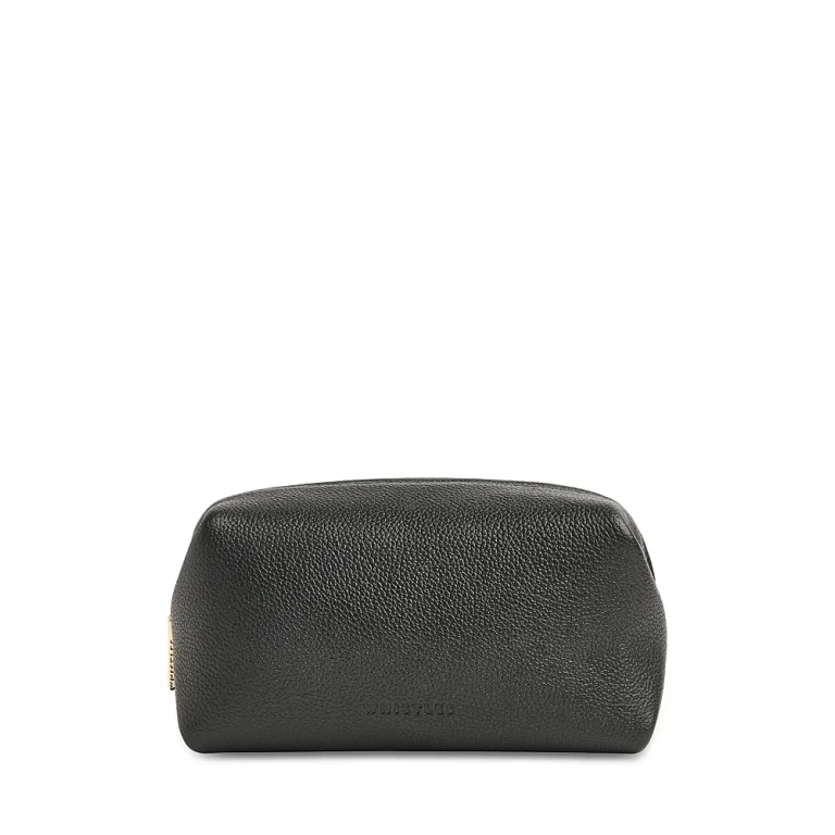 Whistles Ria Mini Leather Zip Pouch