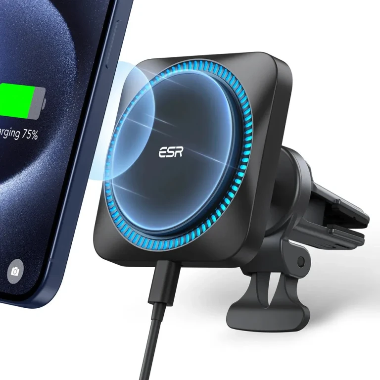 15W Magnetic Wireless Car Charger(Halolock) - Black - Black