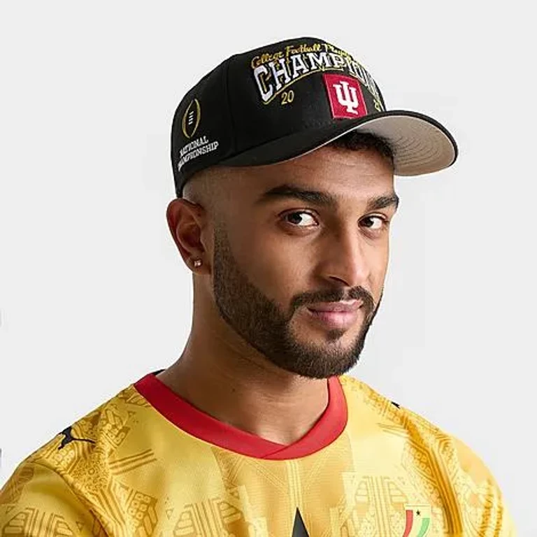 New Era Indiana Hoosiers National Champions 9SEVENTY Stretch-Snap Snapback Hat in Black