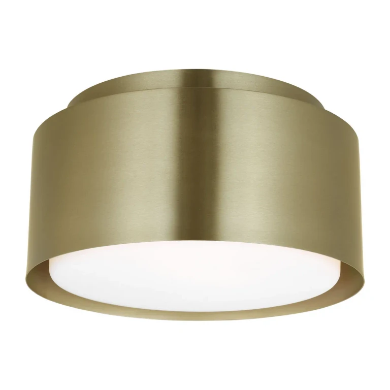 Satin Brass Flush Mount from the Dartmore Collection