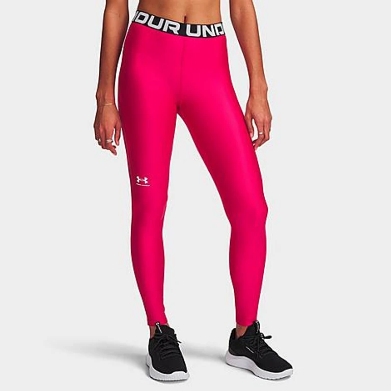 Under Armour Women's Heatgear Leggings in Shaded Fuchsia/White Size: XS