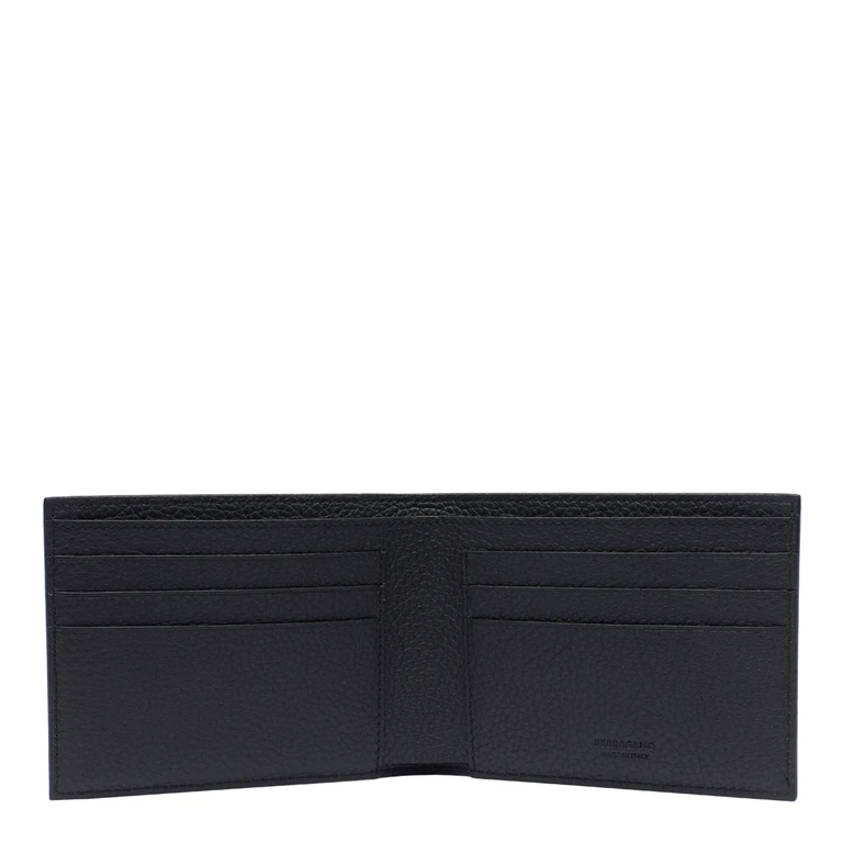 Ferragamo Wallets Black Coated Fabric - Men