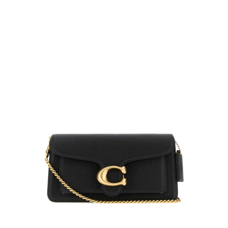 Coach New York Black Leather Tabby 19 Clutch B4black - Women