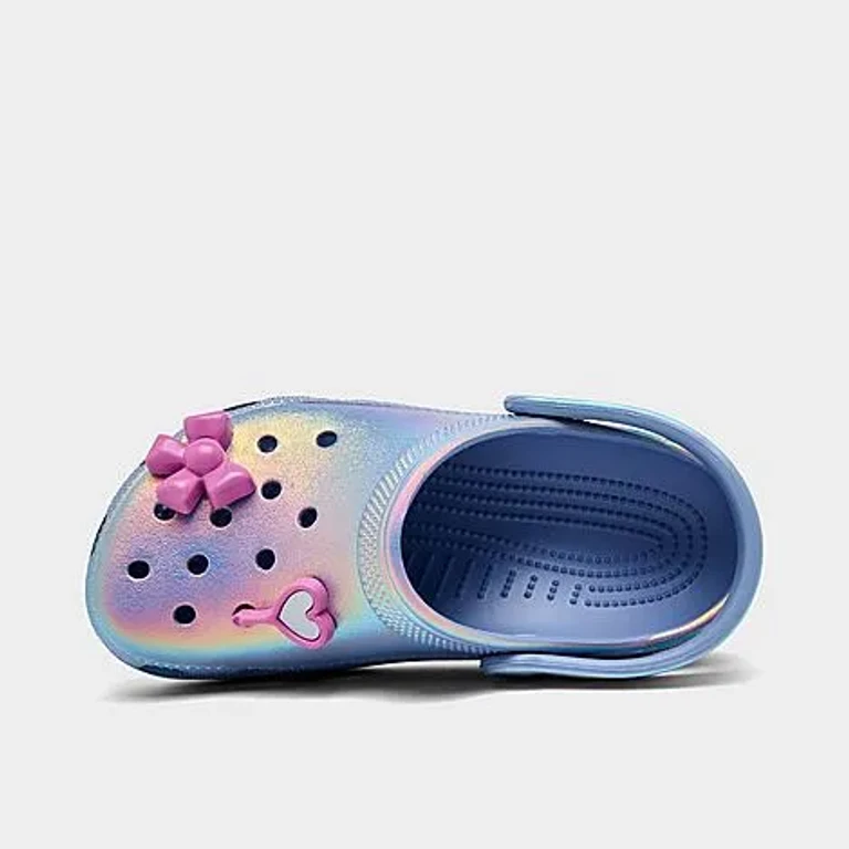 Girls' Little Kids Sleepover Party Classic Clog Shoes in Blue Haze Size: 1.0
