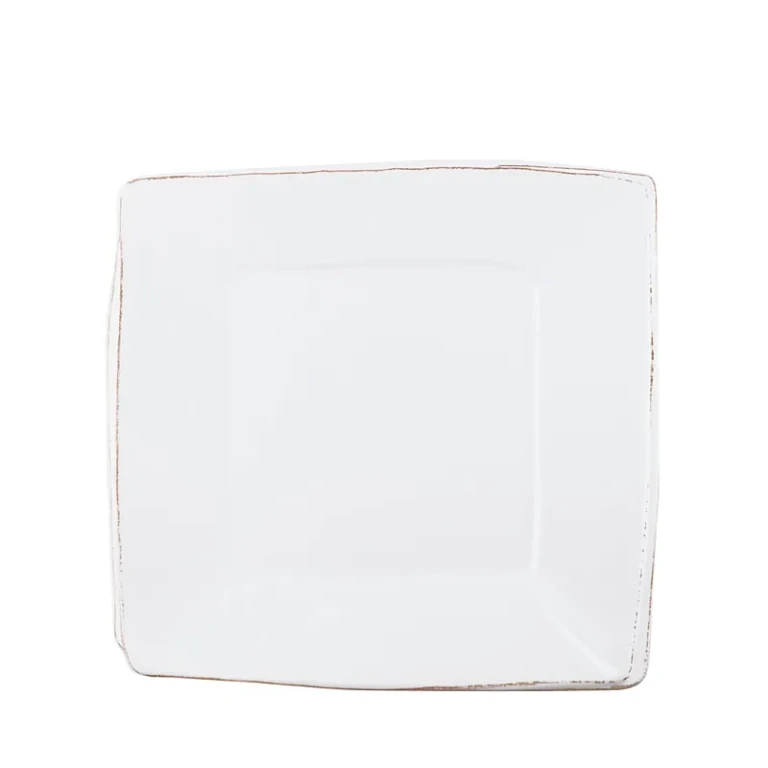 Vietri Melamine Lastra White Square Platter