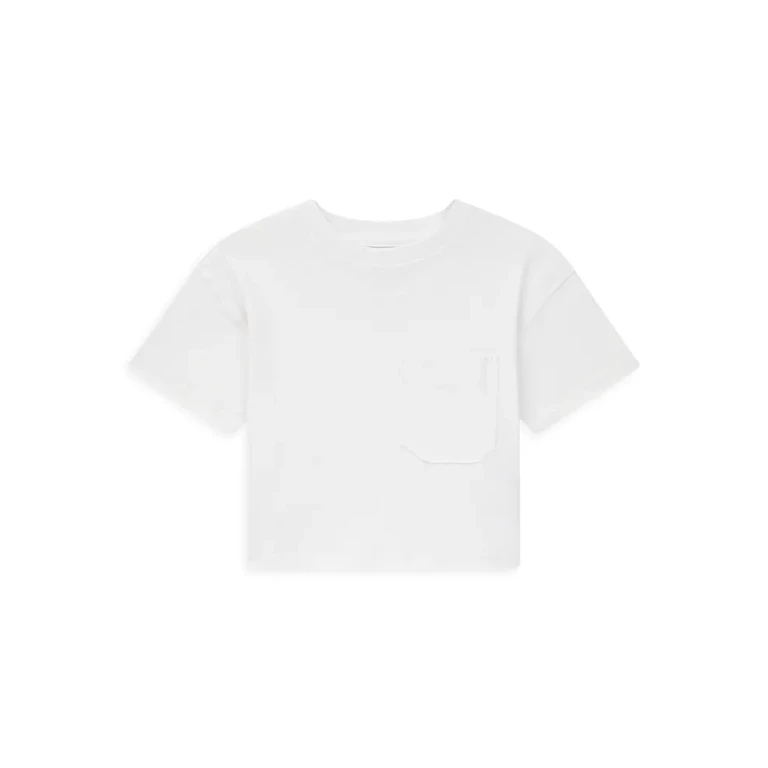 DL1961 Girls' Short Sleeve Pocket Tee - Big Kid