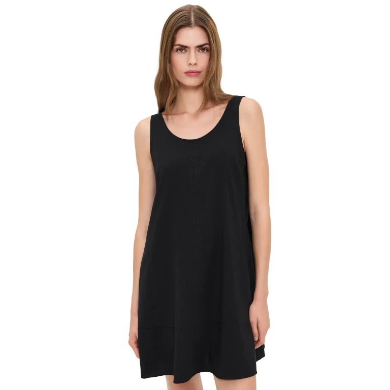 Theory Tank Flare Mini Dress Black XL