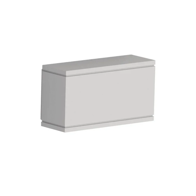WAC Lighting Rubix LED Indoor/Outdoor Rectangular Wall Light in Brushed Aluminum - WS-W2509-AL