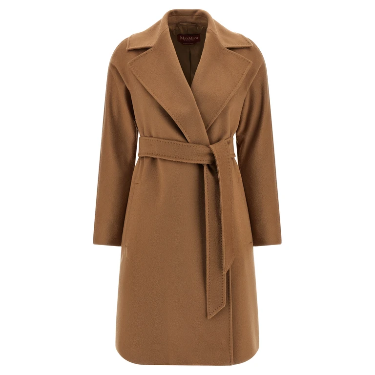 Brown Virgin Wool Coat Clothing - Women