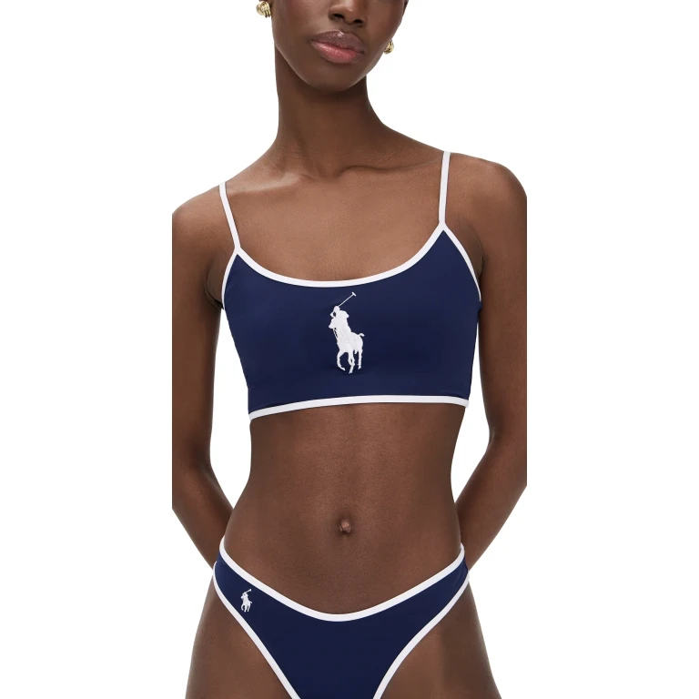 Polo Ralph Lauren Crop Cami Navy Blue S