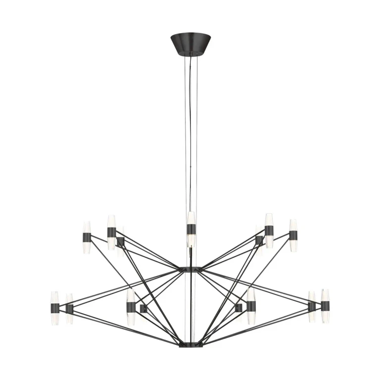 Dark Bronze LED Chandelier from the Lassell Collection