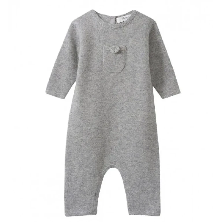Bonpoint Kids Cashmere Onesie, Size 6M