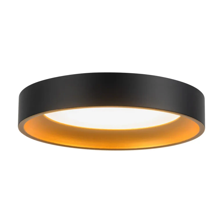 Black Gold LED Flush Mount from the Nix Collection