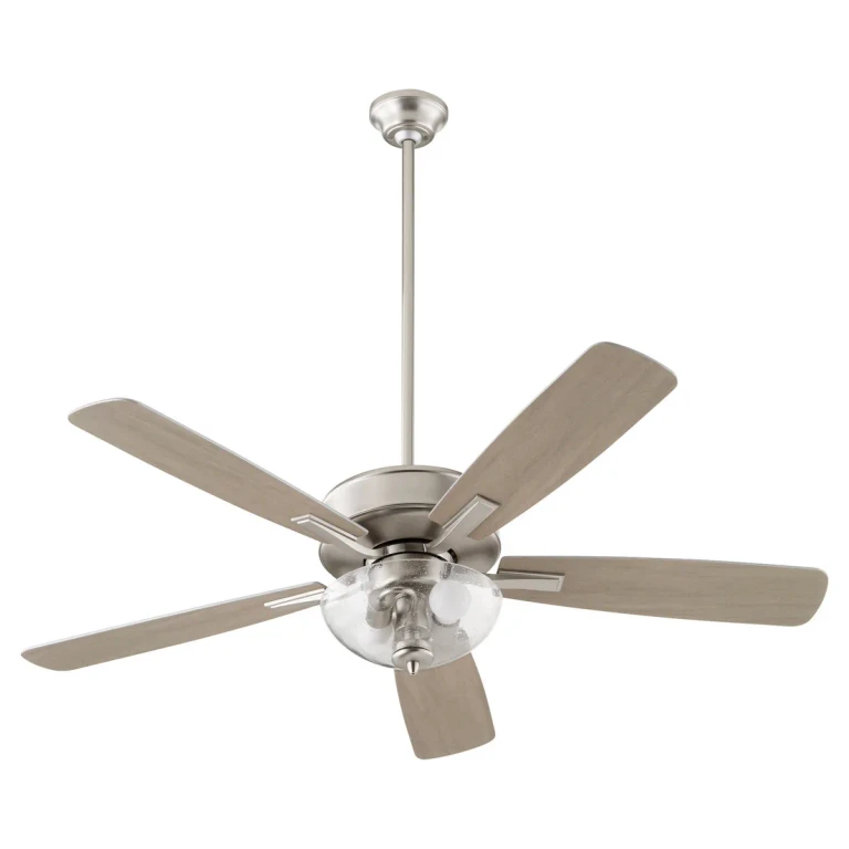 Satin Nickel 52"Ceiling Fan from the Ovation Collection