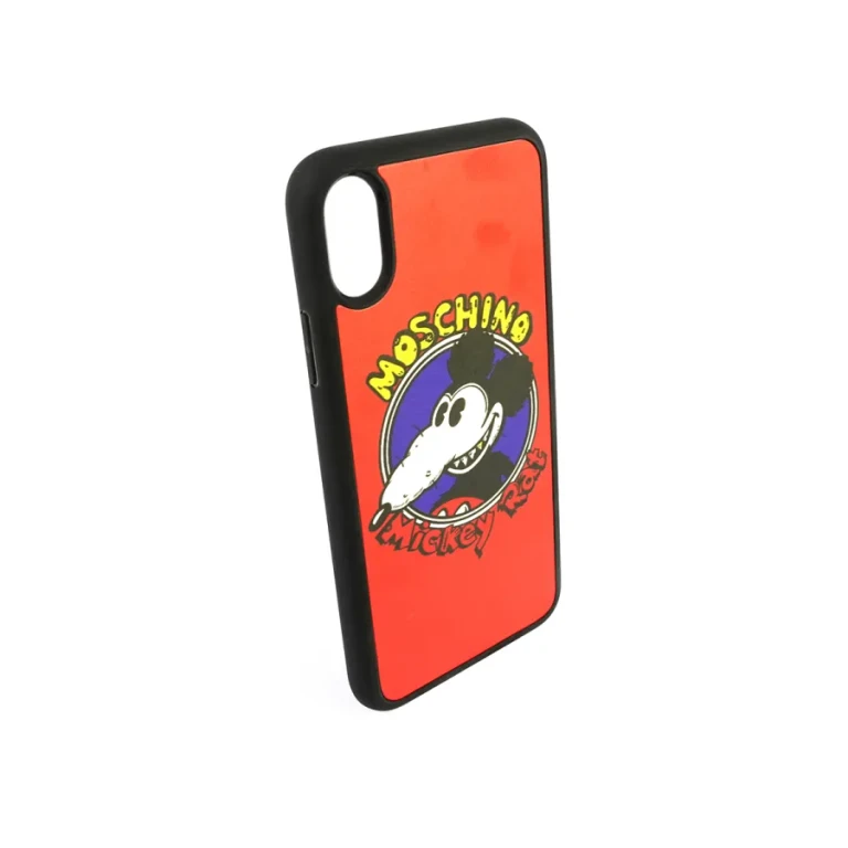 Moschino Ladies Mickey Rat Print iPhone X/XS Case