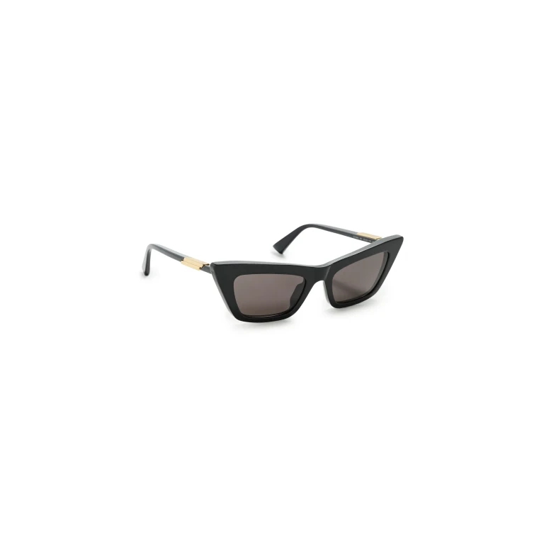 Bottega Veneta Snap Sunglasses Black-Black-Grey One Size