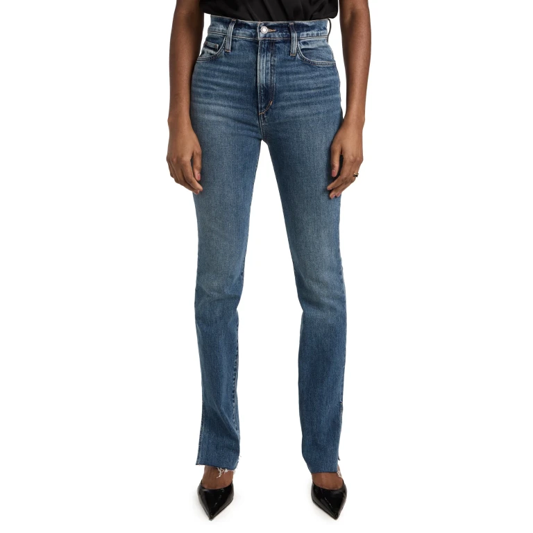 Favorite Daughter Valentina Super High Rise Tower Jeans with Slit Hem Boulder 31