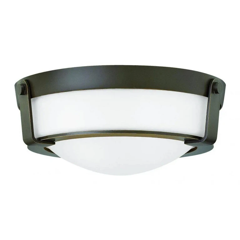 Olde Bronze LED Flush Mount from the Hathaway Collection