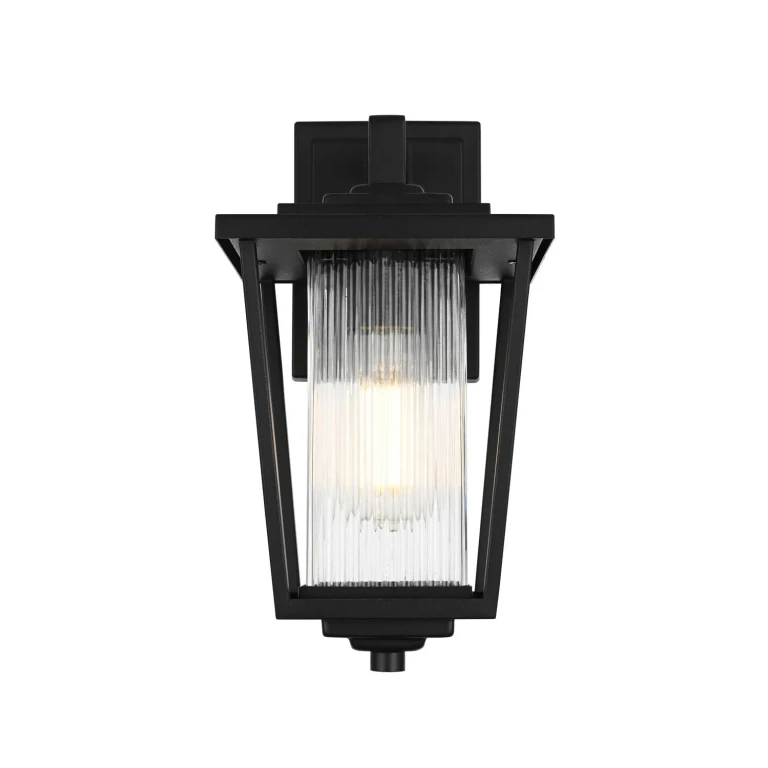 Black Outdoor Wall Sconce from the York Collection