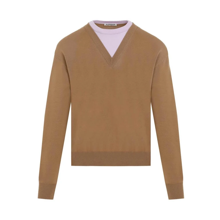 Jil Sander 圆领毛衣 - 黑色