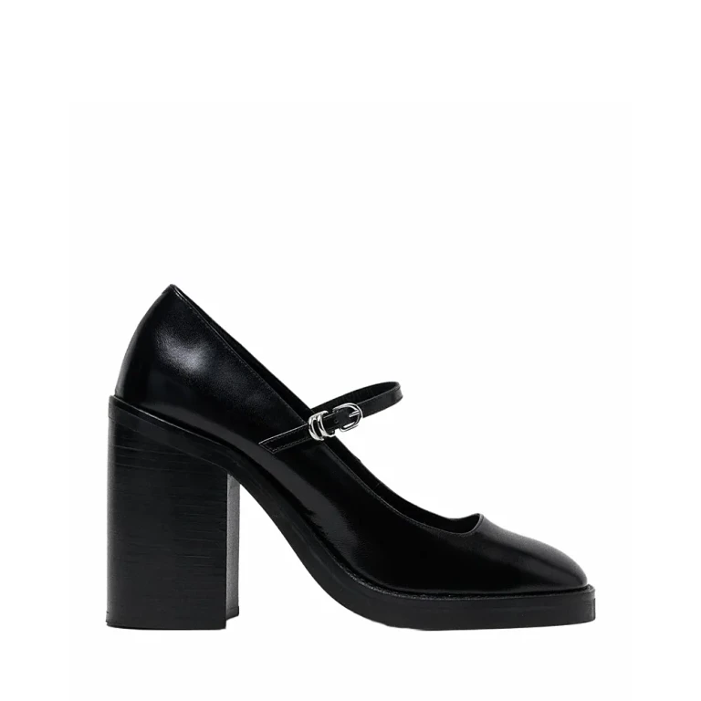 Maje Women's Fauriz Leather Mary Jane Pumps