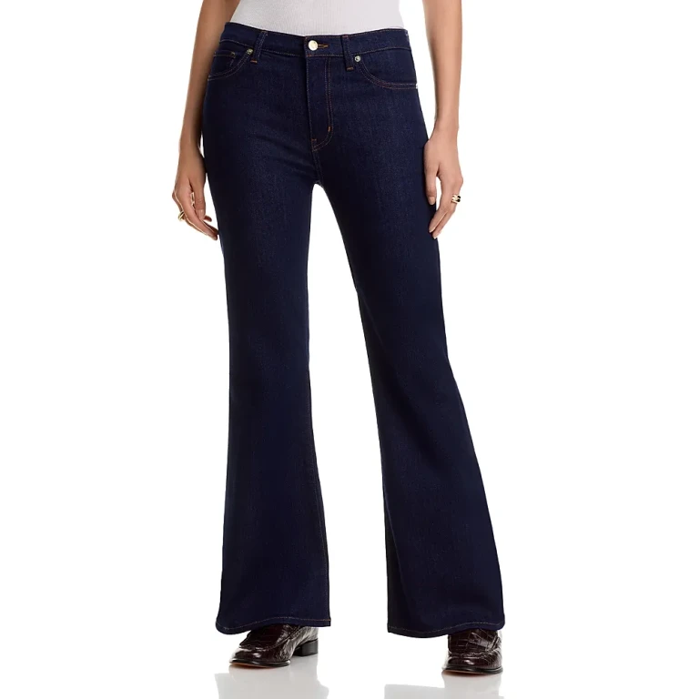 Frame The Icon High Rise Flare Jeans in Rinse