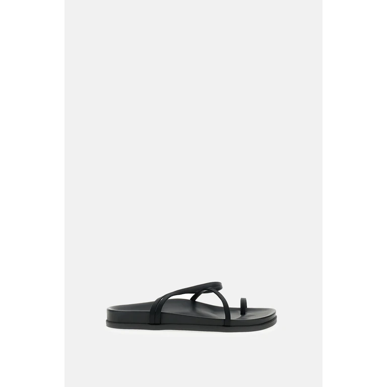 Ancient greeks sandals Black Lamb Leather - Women