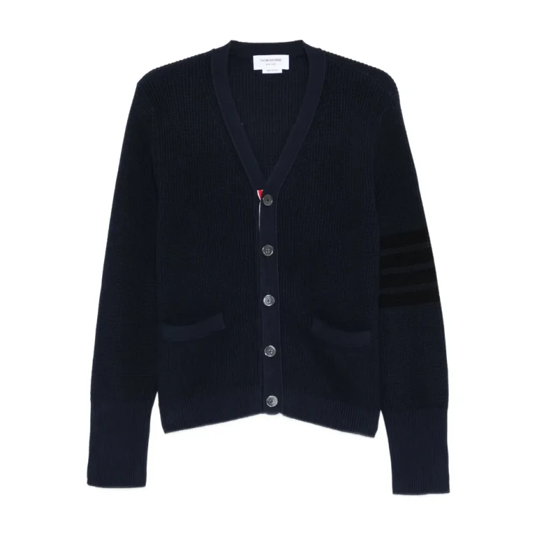 Thom Browne 4-Bar Streifen Cardigan Blau