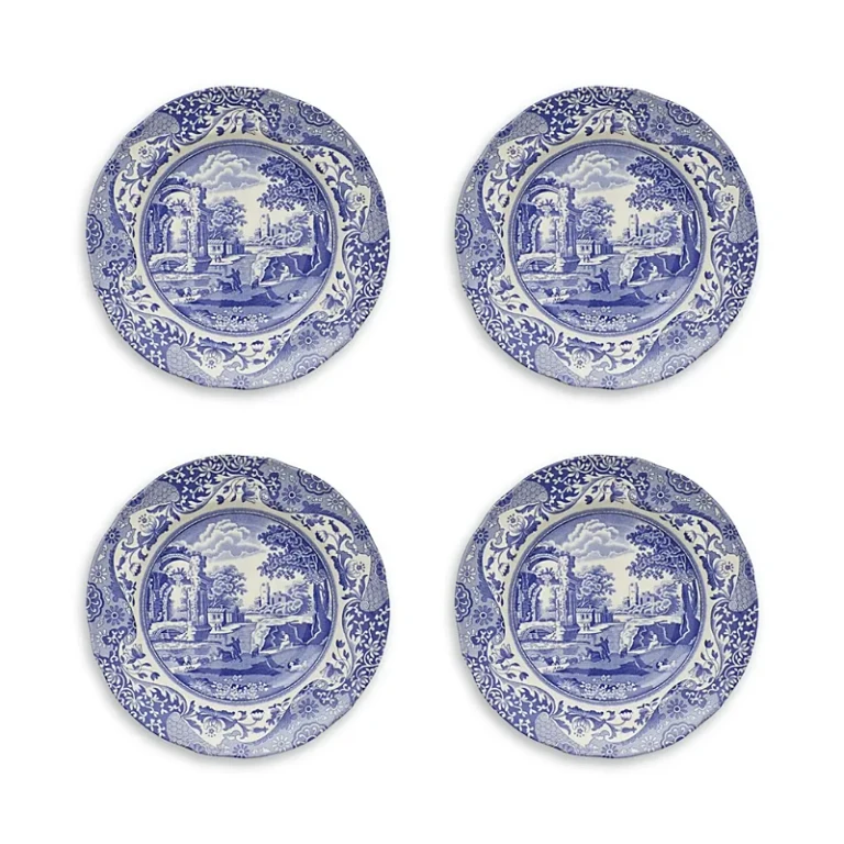 Spode Blue Italian Luncheon Plate, Set of 4