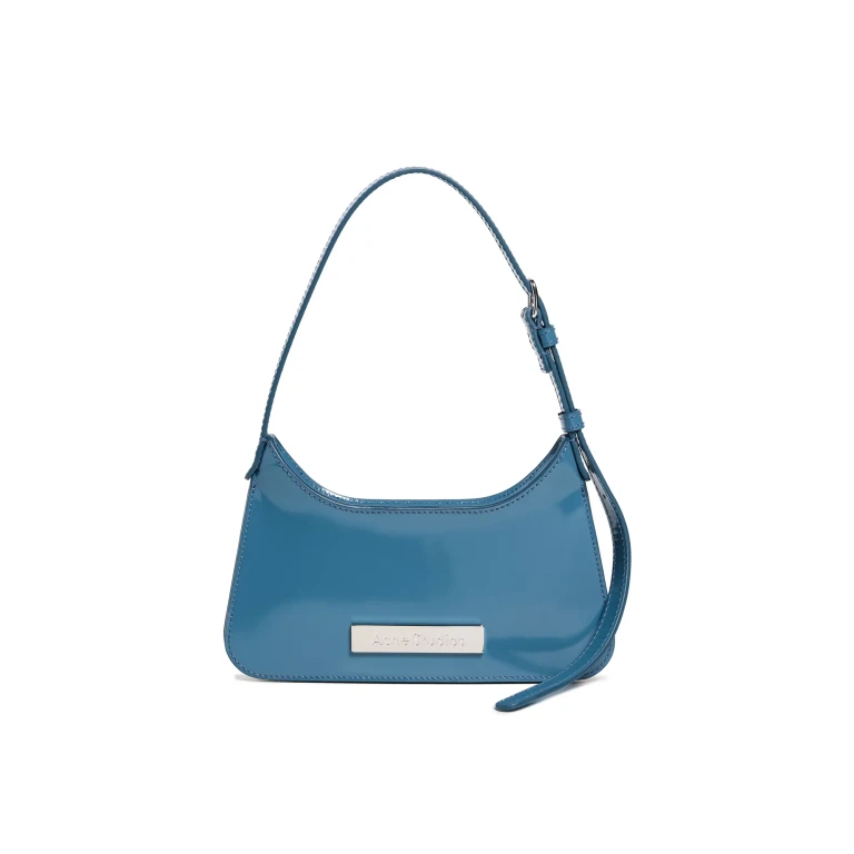 Sac à épaule Acne Studios Platt en denim bleu