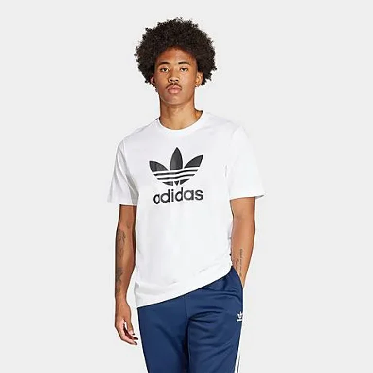 adidas Men's Originals adicolor Trefoil T-Shirt in Black Size: XS