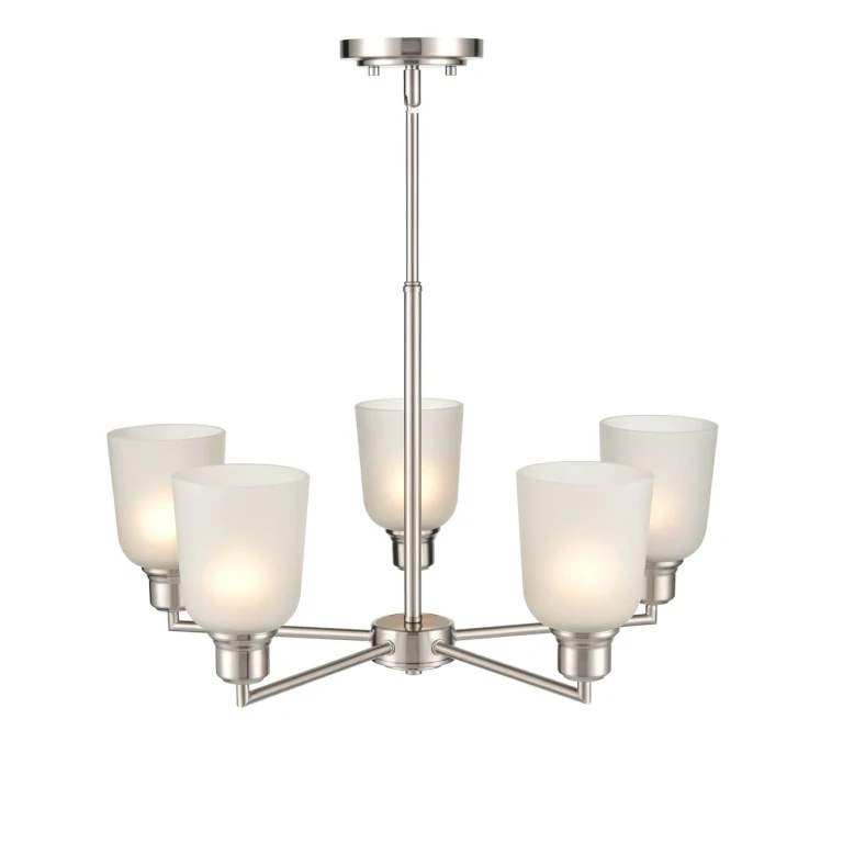 Millennium Amberle 5-Light Chandelier in Brushed Nickel