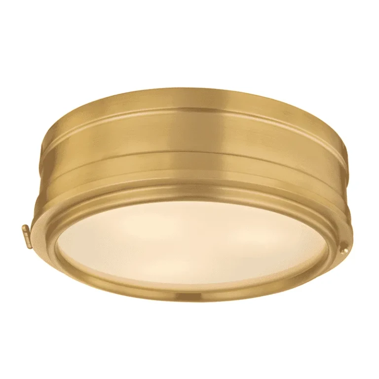 Rye 3-Light Ceiling Light in Aged Brass