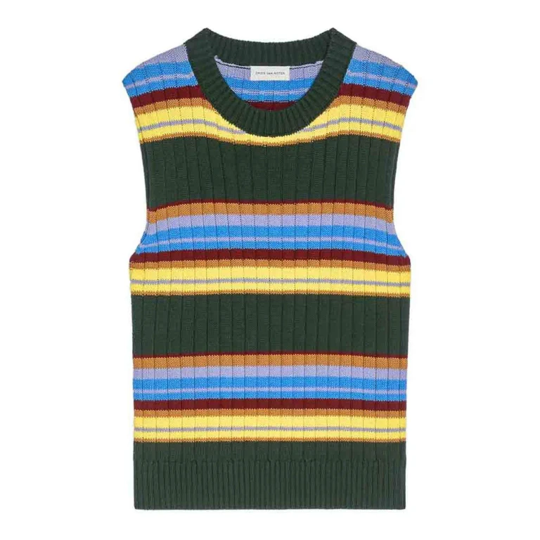 Dries Van Noten Pull Col Rond - Vert