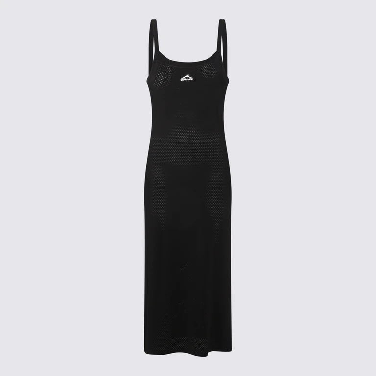 Slip dress with 3D logo