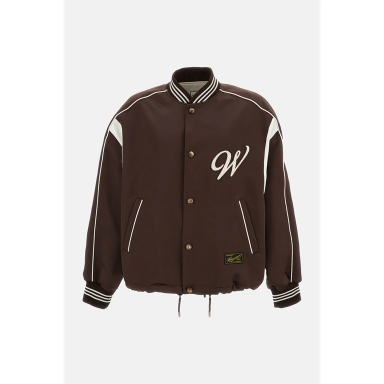 Wooyoungmi Bottle Green Satin Bomber Jacket Fresh Maglie - Men