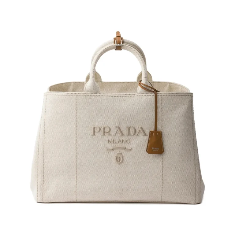 Prada Logo-embroidered Extra-large Tote Bag