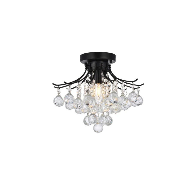 Black Three Light Flush Mount from the Toureg Collection