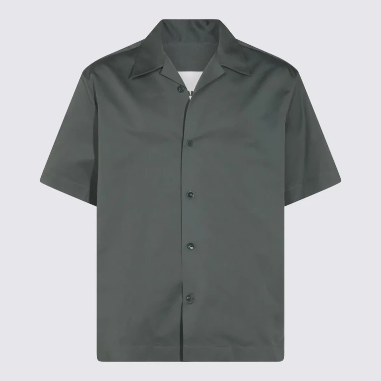 Jil Sander Grey Cotton Shirt