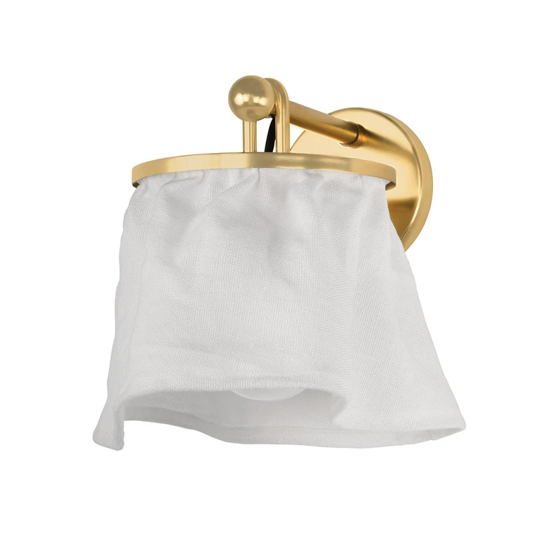 Aged Brass Wall Sconce from the Jalissa Collection