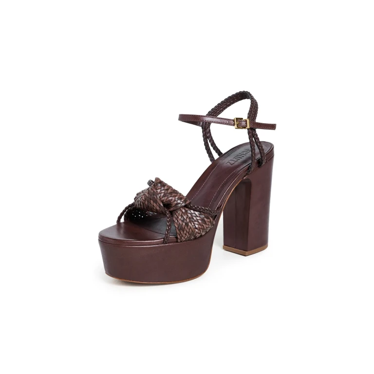 Schutz Kalina Platform Heels Root Brown 7