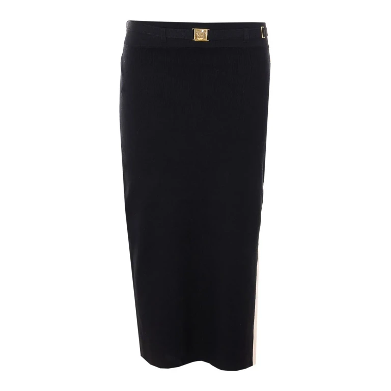Elisabetta Franchi Jupe Midi - Noir