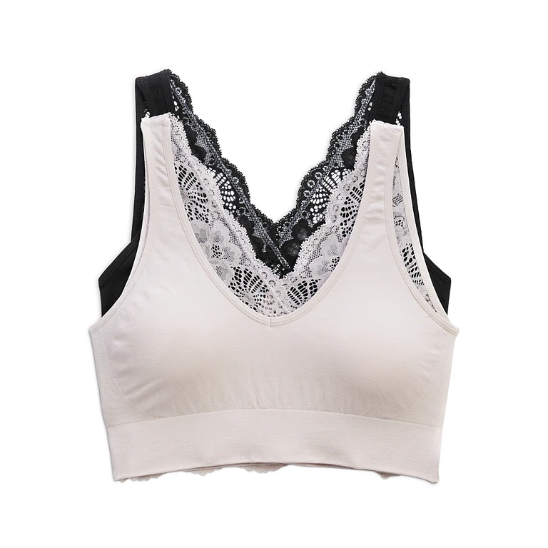 Honeydew Caitlyn Reversible Bralette, Set of 2