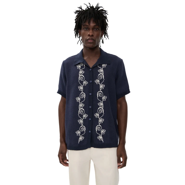 Agua Bendita Jared Embroidered Shirt Multicolor M