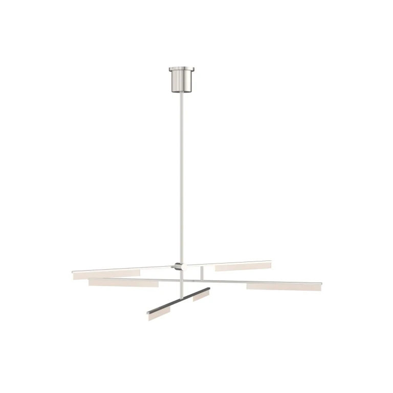 Polished Nickel LED Chandelier from the Klee Collection